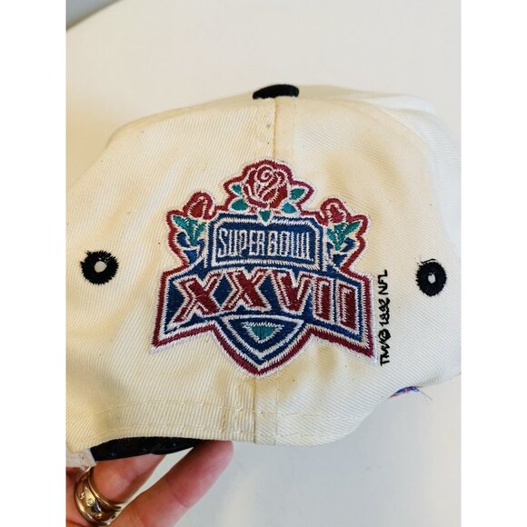 NOS Super Bowl XXVII Dallas Cowboys Vintage Hat Cap 1992 Champions vs Buffalo - Picture 7 of 11